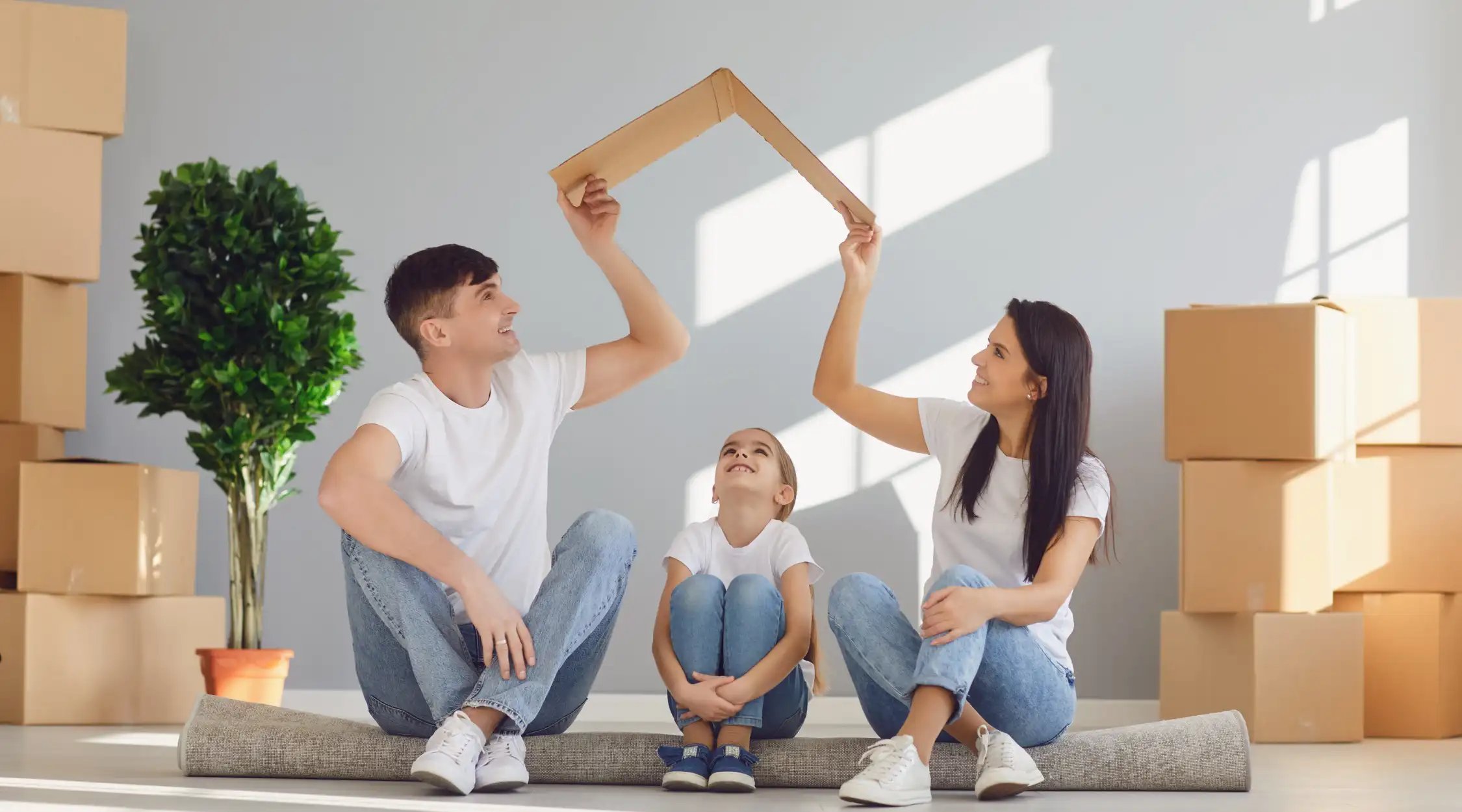 A family dreaming for a dream house 